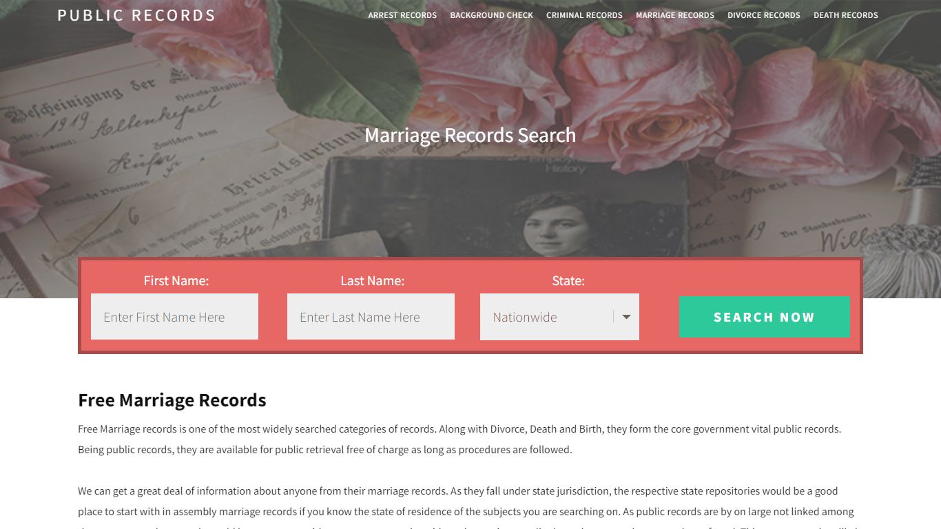 Free Marriage Records | Enter Name and Search. 14Days Free - Public Records